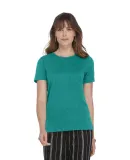 Delta Apparel P513T   Lds Band Crew TRI in Jade heather