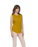 Delta Apparel P515S   Ladies Tank SLUB in Ginger