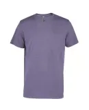 Delta Apparel P601C   Adlt SS Crew CVC in Vino heather h1z