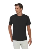 Delta Apparel P601S   Adlt SS Crew SLUB in Black