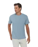 Delta Apparel P601S   Adlt SS Crew SLUB in Steel