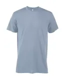 Delta Apparel P601T Adlt Short Sleeve Crew Triblen in Steel quartz efr