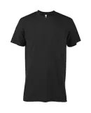 Delta Apparel P601T Adlt Short Sleeve Crew Triblen in Black heather k2w