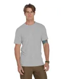 Delta Apparel P601T Adlt Short Sleeve Crew Triblen in Athletic heather