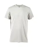 Delta Apparel P601T Adlt Short Sleeve Crew Triblen in Oatmeal heather k2z