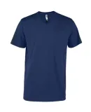 Delta Apparel P602C   Adlt V-Neck CVC in Harbor blue bqj