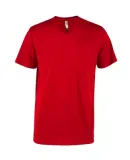 Delta Apparel P602C   Adlt V-Neck CVC in Red f3r