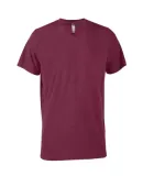 Delta Apparel P602T   Adlt V-Neck TRI in Maroon heather h62