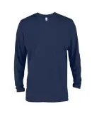 Delta Apparel P603C   Adlt LS Crew CVC in Harbor blue bqj