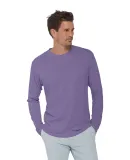 Delta Apparel P603S   Adlt LS Crew SLUB in Vino