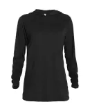 Delta Apparel P909T   Adlt PO Hood TRI in Black heather k2w