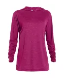 Delta Apparel P909T   Adlt PO Hood TRI in Berry heather k3d