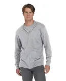 Delta Apparel P910T   Adlt Zip Hood TRI in Athletic heather