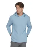 Delta Apparel P917J   Intrlck PO Hoodie in Steel heather