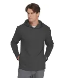 Delta Apparel P917J   Intrlck PO Hoodie in Charcoal heather