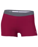Delta Apparel S1110GP   Girls Short Dri in Cardinal/gun metal