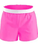 Delta Apparel SM037CP   Jr Curves Short in Neon pink