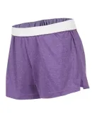 Delta Apparel SM037P   Junior Short in Purple heather