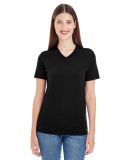 American Apparel 2356 Ladies' Fine Jersey Short-sl BLACK