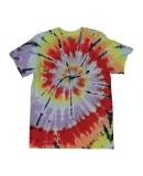 Dyenomite 200TD Rainbow Cut-Spiral Tie-Dyed T-Shir in Energy