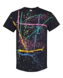 Dyenomite 200SL Splatter Tee in Black/ rainbow