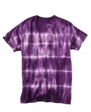 Dyenomite 640SB Shibori Tie Dye T-Shirt in Purple