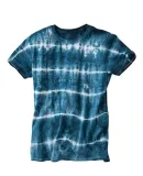 Dyenomite 640SB Shibori Tie Dye T-Shirt in Navy