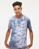 Dyenomite 640LM LaMer Over-Dyed Crinkle Tie Dye T- in Arctic