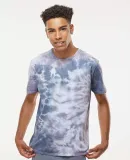 Dyenomite 640LM LaMer Over-Dyed Crinkle Tie Dye T- in Arctic