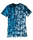 Dyenomite 640LM LaMer Over-Dyed Crinkle Tie Dye T- in Mediterranean