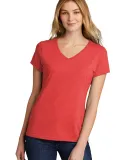 Port & Company LPC330V     Ladies Tri-Blend V-Neck BrtRedHthr