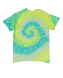 Dyenomite 200NR Neon Rush Tie-Dyed T-Shirt in Glow in the dark starfruit