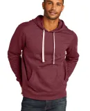 District Clothing DT8100 District   Re-Fleece  Hoo in Maroon hthr