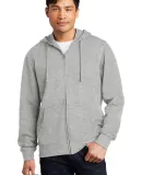 District Clothing DT6102 District   V.I.T.  Fleece Lt Hthr Grey