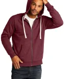 District Clothing DT8102 District   Re-Fleece  Ful in Maroon hthr