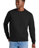 District Clothing DT8104 District   Re-Fleece  Cre in Black