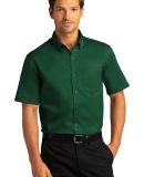 Port Authority W809 Short Sleeve SuperPro React Tw in Darkgreen