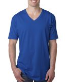 Next Level 3200 Fitted Short Sleeve V Neck T Shirt in Royal