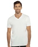 Next Level 3200 Fitted Short Sleeve V Neck T Shirt in White