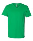 Next Level 3200 Fitted Short Sleeve V Neck T Shirt in Kelly green
