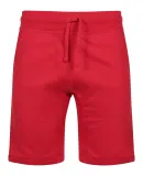 3001BS Unisex Heavyweight Fleece Shorts 6pc packs  RED