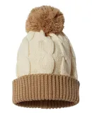 Richardson Hats 141R Chunk Twist Cuffed Beanie Cream/ Mocha