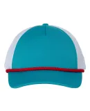 Richardson Hats 213 Low Pro Foamie Trucker Cap Cyan/ White/ Red