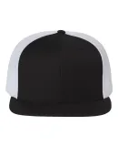 Richardson Hats 511 Wool Blend Flat Bill Trucker H in Black/ white
