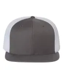 Richardson Hats 511 Wool Blend Flat Bill Trucker H in Charcoal/ white