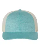 Richardson Hats 115CH Low Pro Heather Trucker Cap Green Teal Heather/ Birch