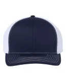 Richardson Hats BLZ601 R-Flex Adjustable Trucker C in Navy/ white