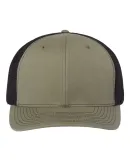 Richardson Hats BLZ601 R-Flex Adjustable Trucker C in Loden green/ black
