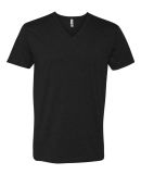 Next Level 6240 CVC V Neck T Shirts in Black