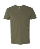 Next Level 6240 CVC V Neck T Shirts in Military green